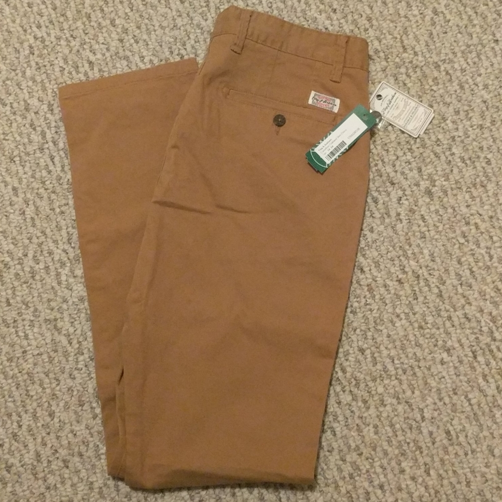 NWT Men's 34 x 34 tan chinos in stretch fabric